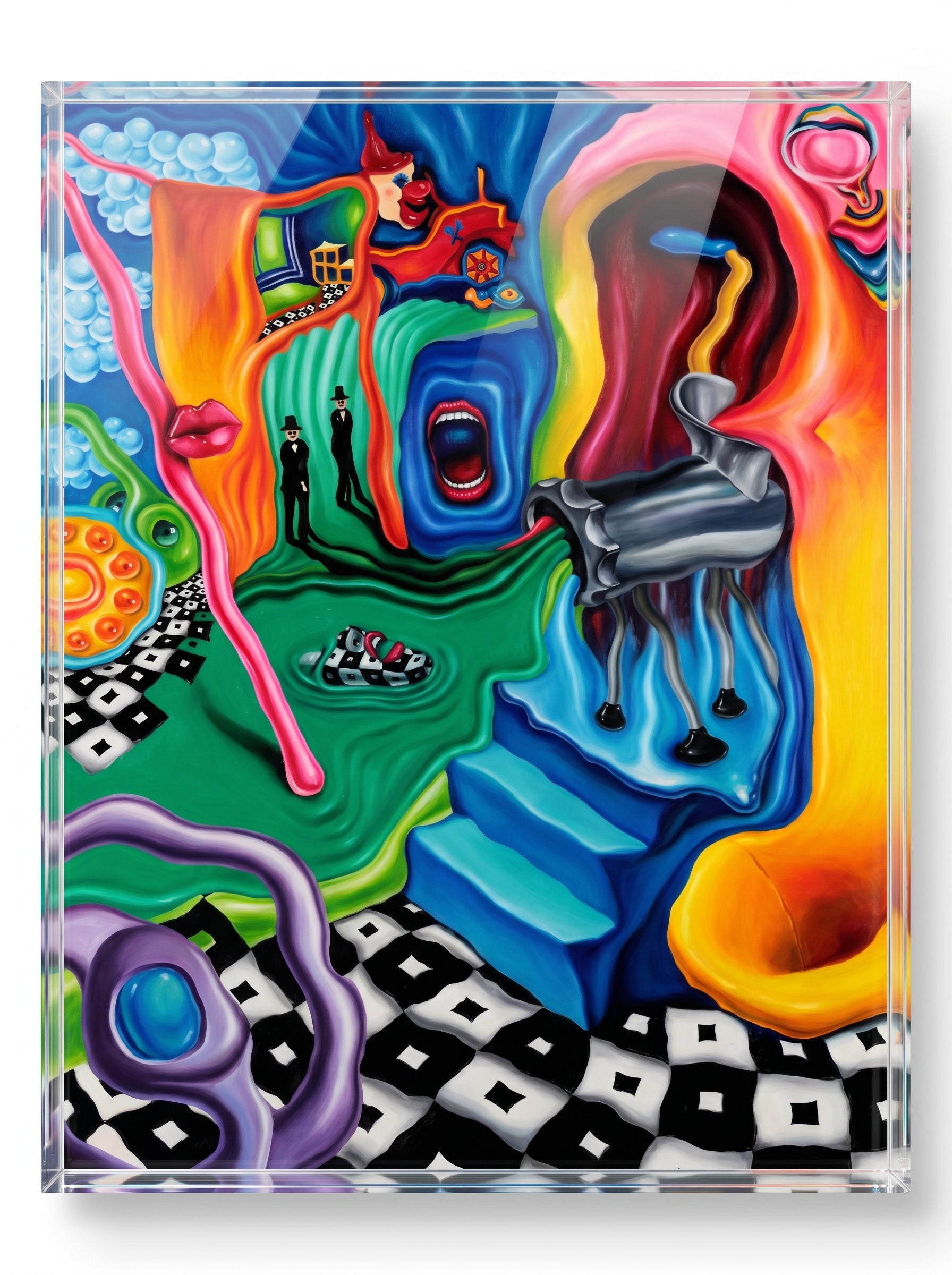 Exclusive 'it's a crazy world' Full Glass Frame