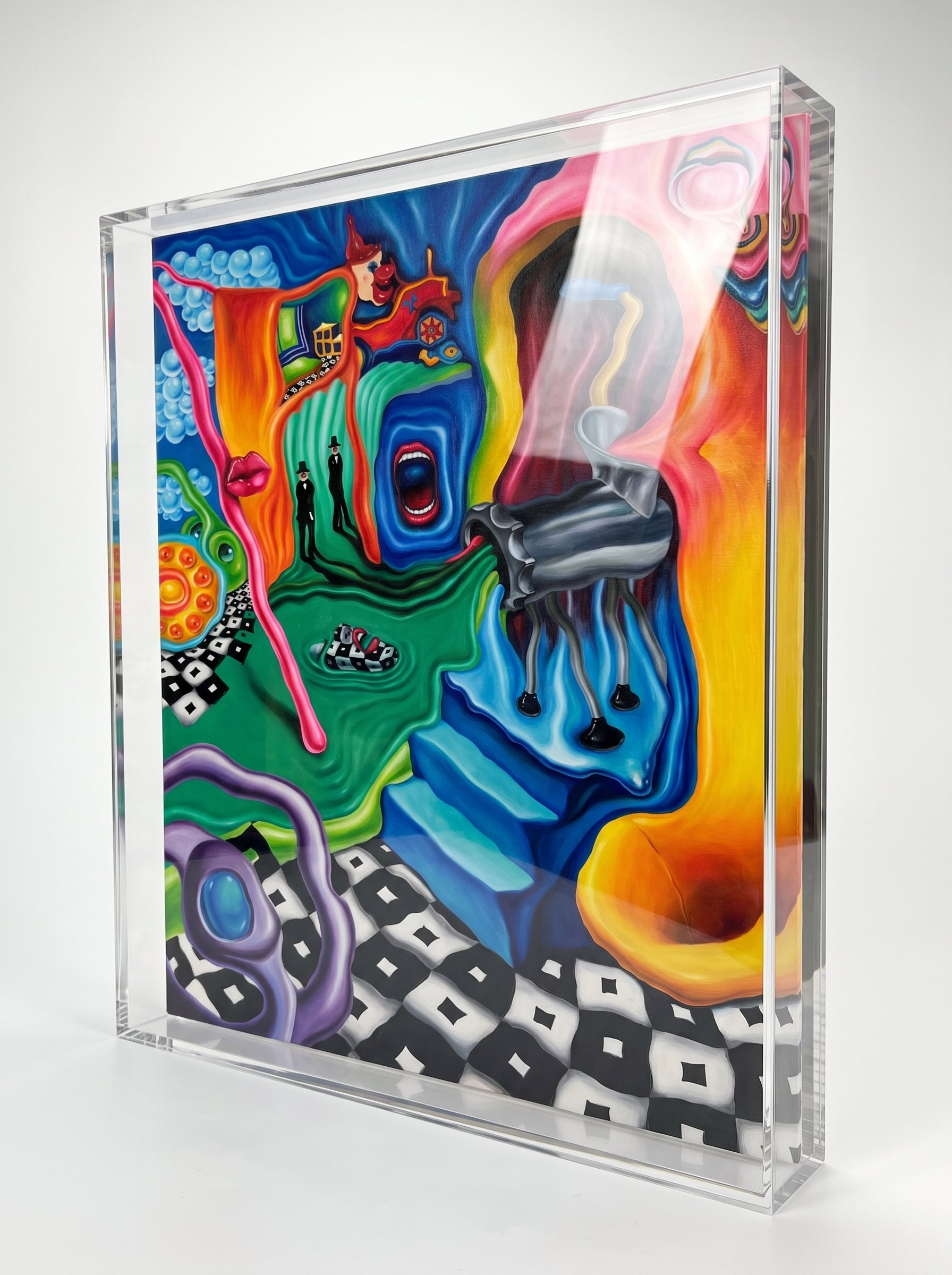 Exclusive 'it's a crazy world' Full Glass Frame