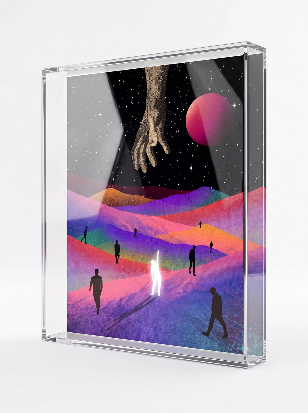 Exclusive 'Reach 4 your light' Full Glass Frame