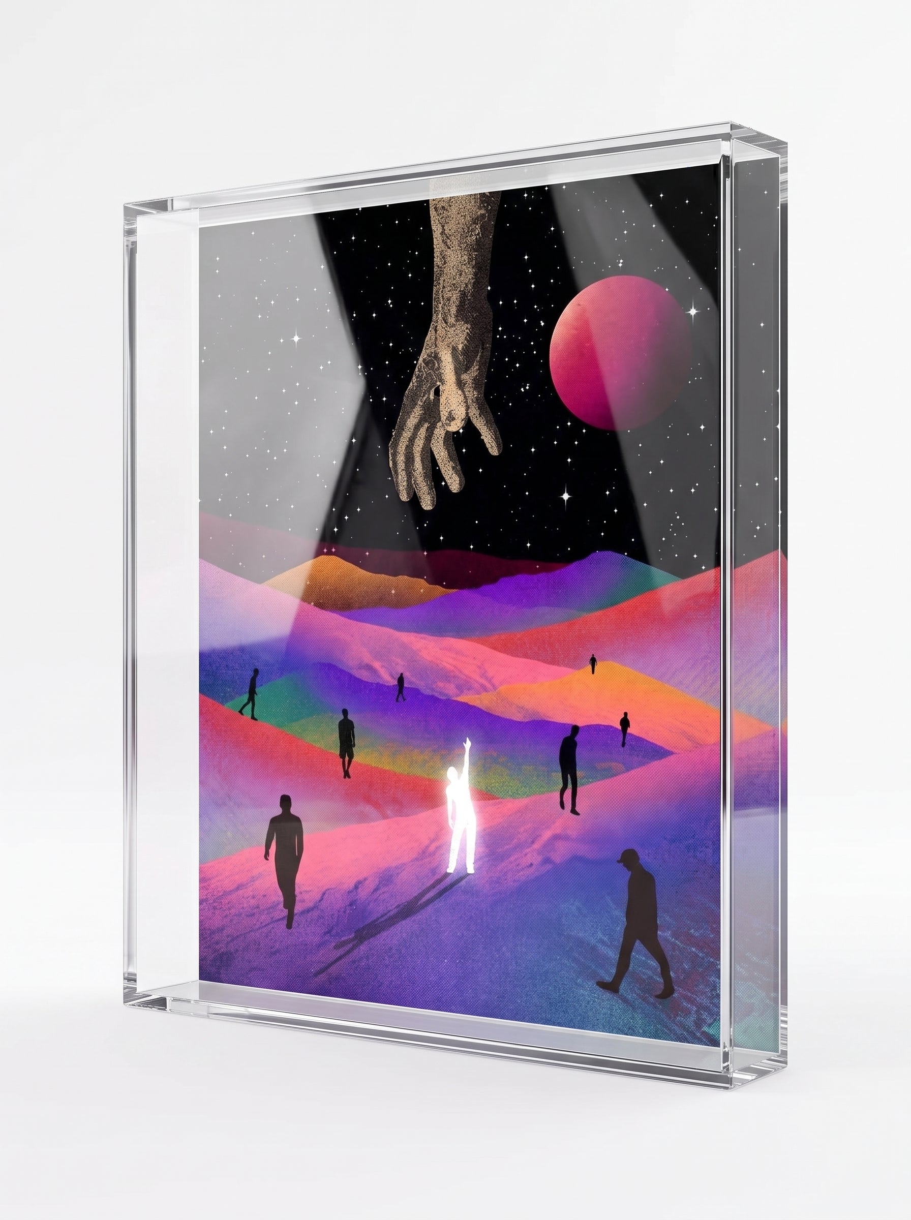 Exclusive 'Reach 4 your light' Full Glass Frame